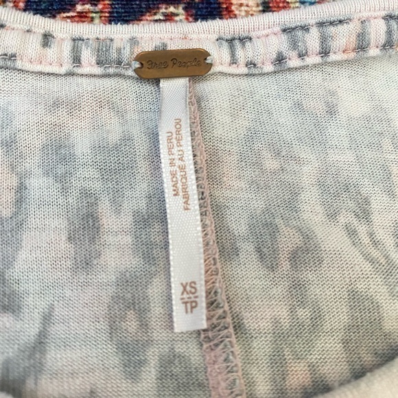 Free People Tourist Blush Leopard Print Tee - Picture 5 of 6